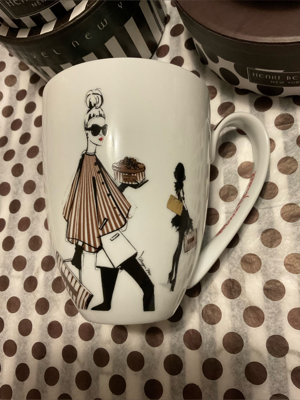 Henri Bendel Megan Hess Fashion Girl Coffee Mug - Fifth Avenue Collection - Picture 9 of 13
